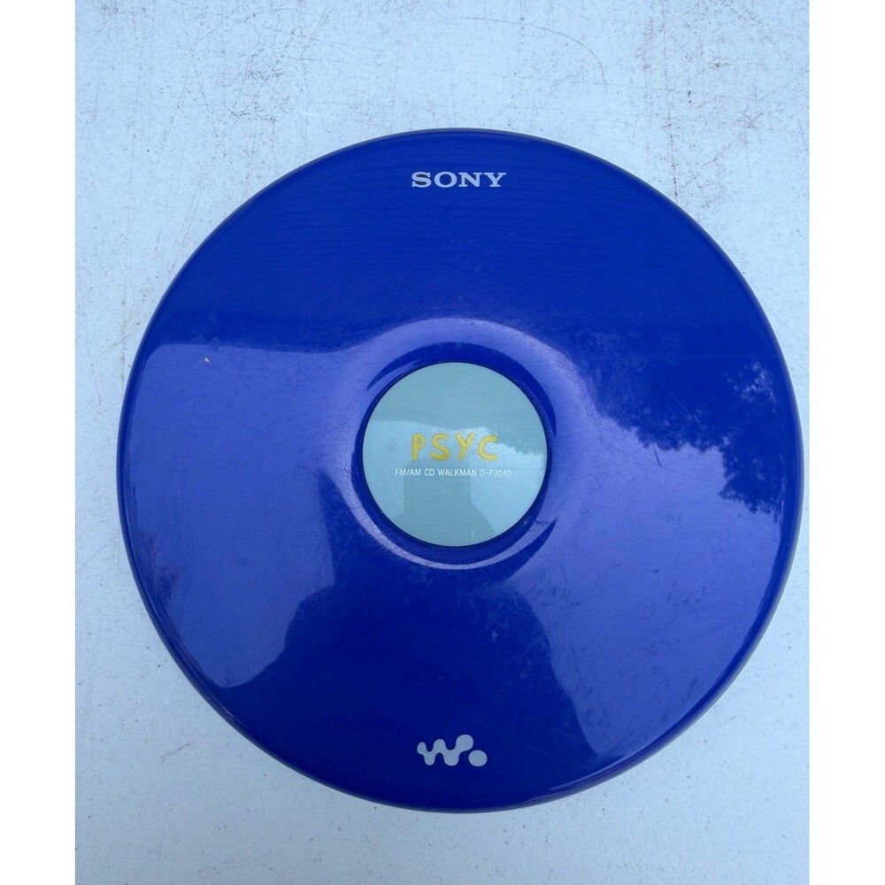 Sony Walkman D-FJ040 AM/FM Portable CD Player PSYC CD-R/RW Vintage Blue TESTED